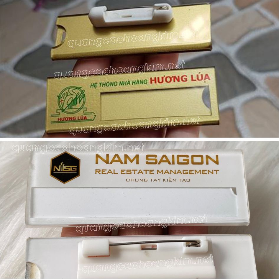 bang ten nhan vien mica logo in co dinh ten nhan vien thay doi 2 - 299 MẪU THẺ TÊN NHÂN VIÊN THAY TÊN BỀN ĐẸP, GIÁ RẺ