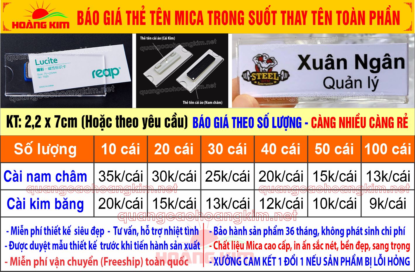 8 bao gia the ten mica trong suot thay ten toan phan - 299 MẪU THẺ TÊN NHÂN VIÊN THAY TÊN BỀN ĐẸP, GIÁ RẺ
