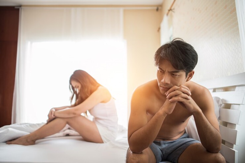 Trường hợp không thể tuột bao quy đầu lên được có thể do nam giới đang bị hẹp bao quy đầu.