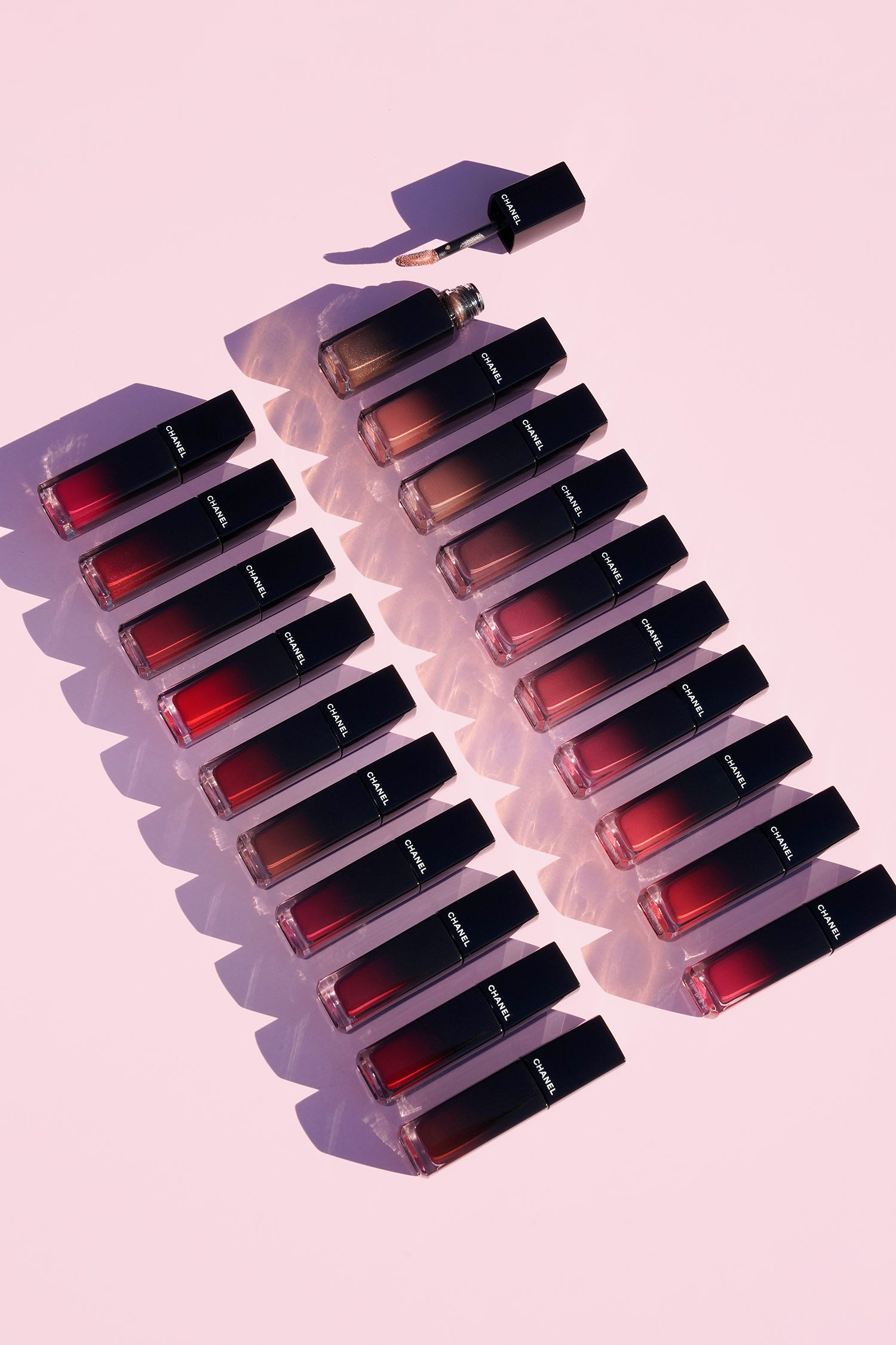 Chanel Rouge Allure Laque 60 Inflexible, 61 Continuous, 62 Still, 63 Ultimate, 64 Exigence