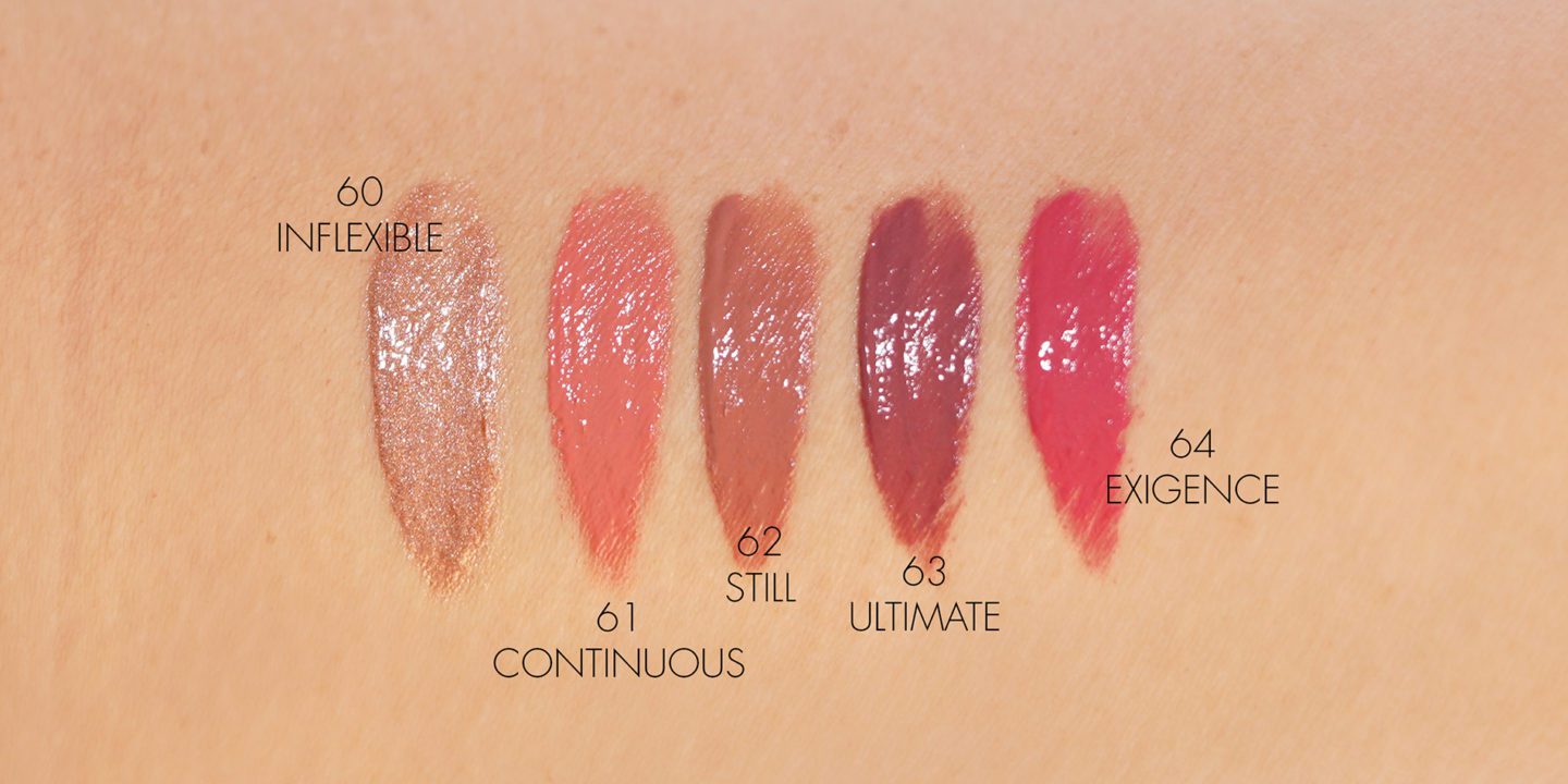 Chanel Rouge Allure Laque 70 Immobile, 71 Mythe, 72 Iconique, 73 Invincible, 74 Experimente