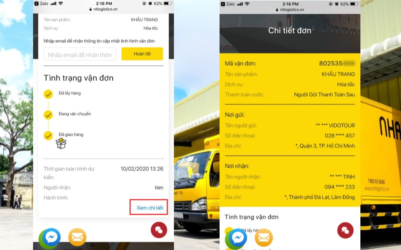 Cách tra cứu vận đơn Nhất Tín Logistics theo dõi bưu kiện