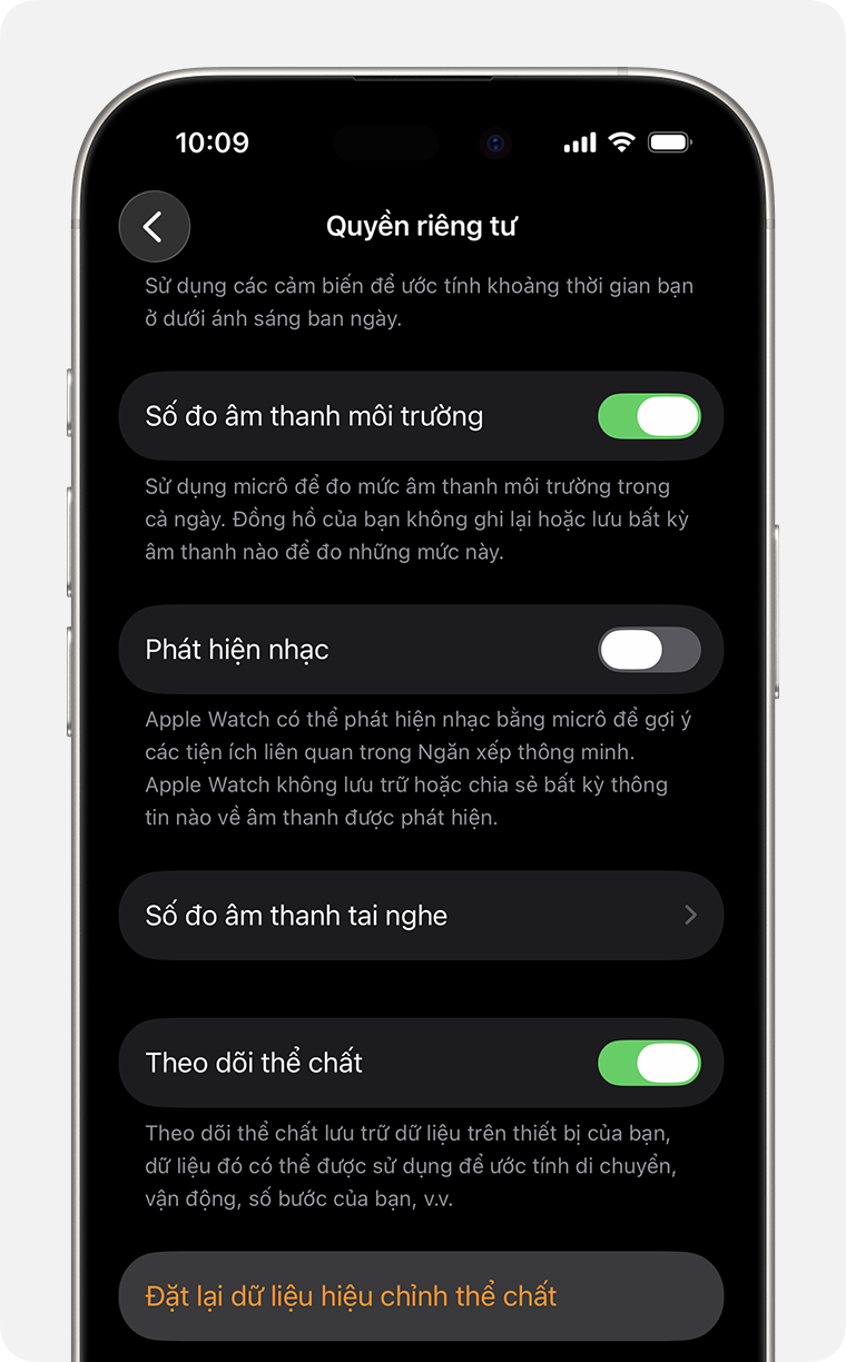 Cài đặt quyền riêng tư trên iPhone