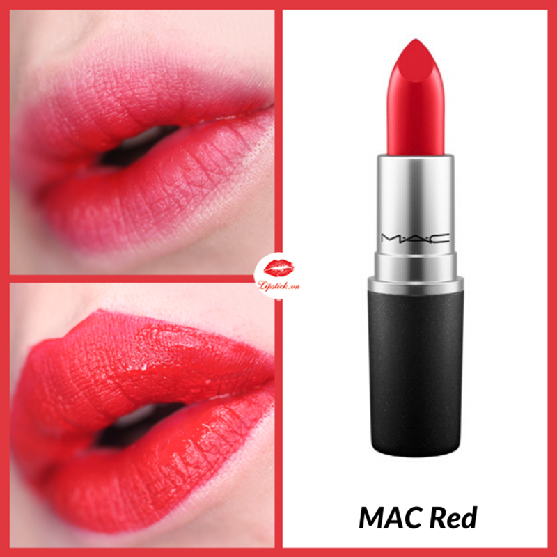 Son MAC 811 Mac Red Đỏ Thuần – Satin