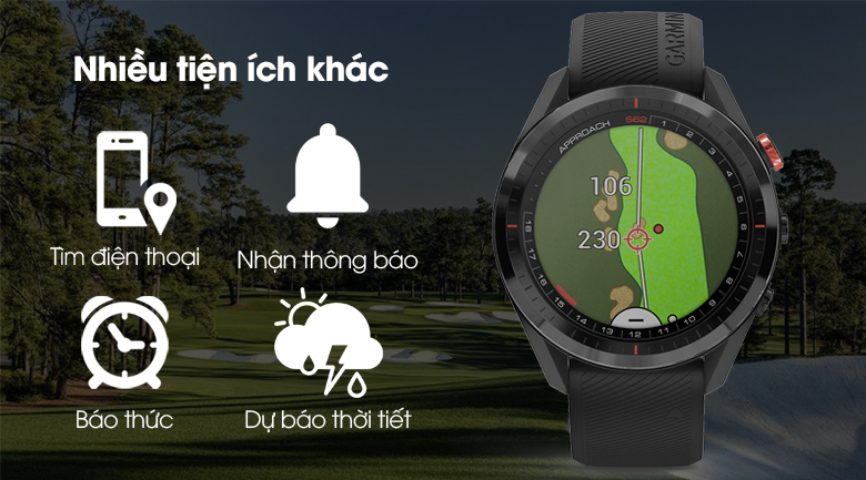 Garmin Approach S62 có nhiều tiện ích khác