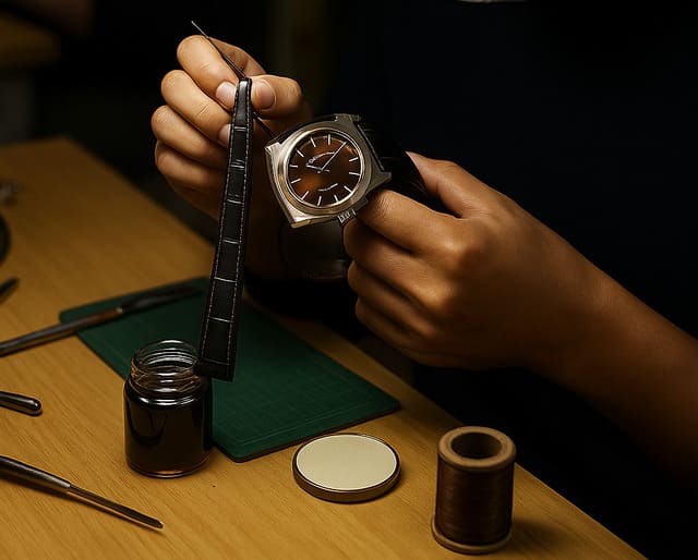 Quy trình thay dây đồng hồ Salvatore Ferragamo tại Alowatch Hà Nội