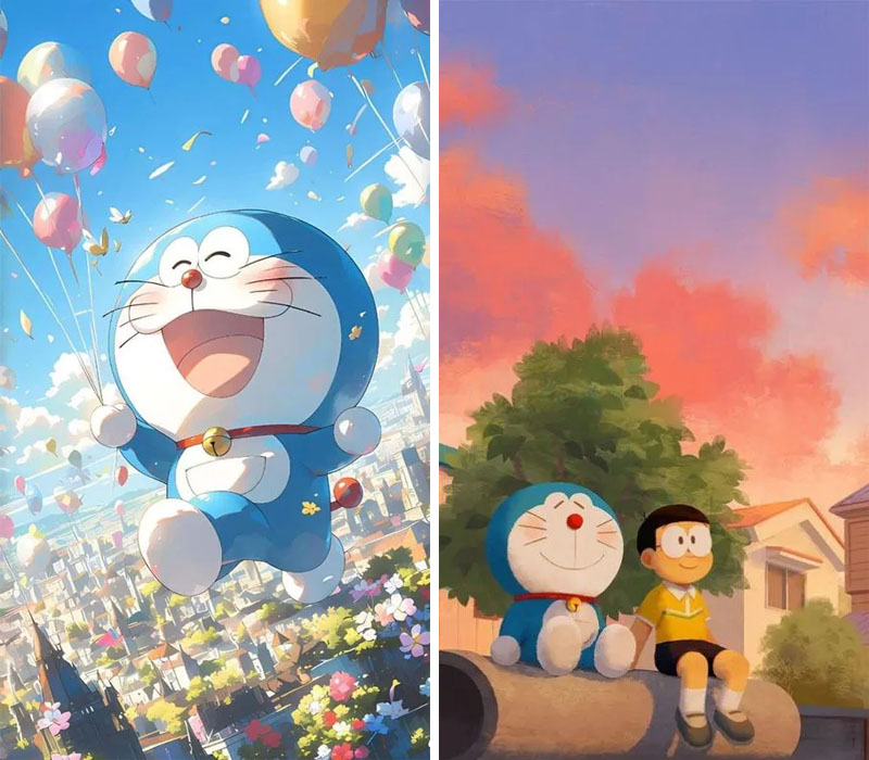 Hình nền Doraemon dành cho điện thoại cực ấn tượng