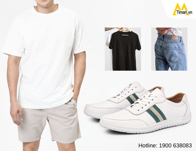 Cách phối đồ với giày thể thao nam đẹp