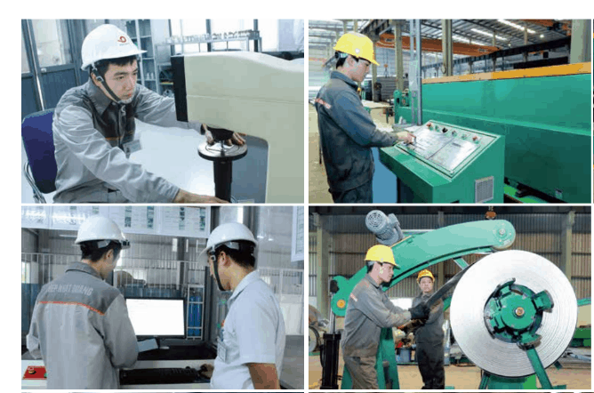 Quá trình kiểm tra và thử nghiệm được thực hiện bằng hệ thống máy móc hiện đại, chuyên nghiệp