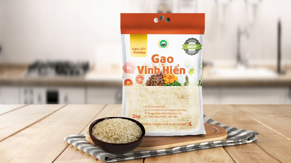 gạo lứt VietGAP vinh hiển