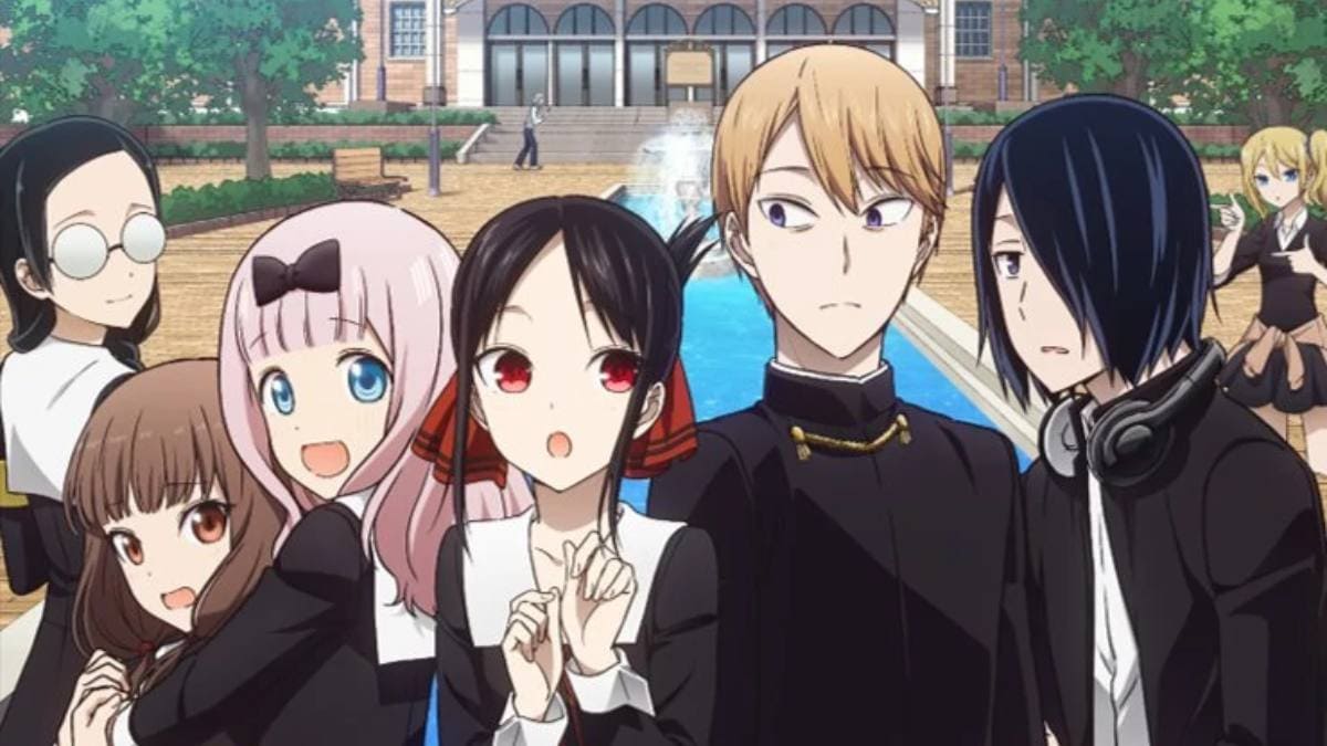 Anime nam trong trang phục đồng phục trường học