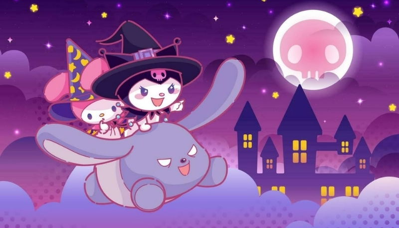 Ảnh kuromi và bạn bè đêm halloween