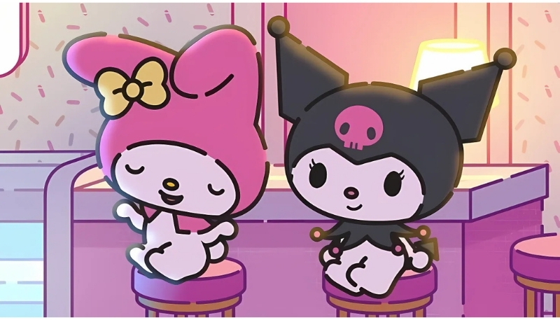 Tải nhanh ảnh kuromi và cinnamoroll tiệc ngủ
