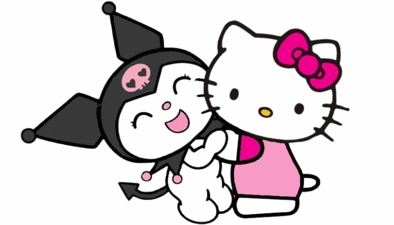 Ảnh nền kuromi và cinnamoroll cute