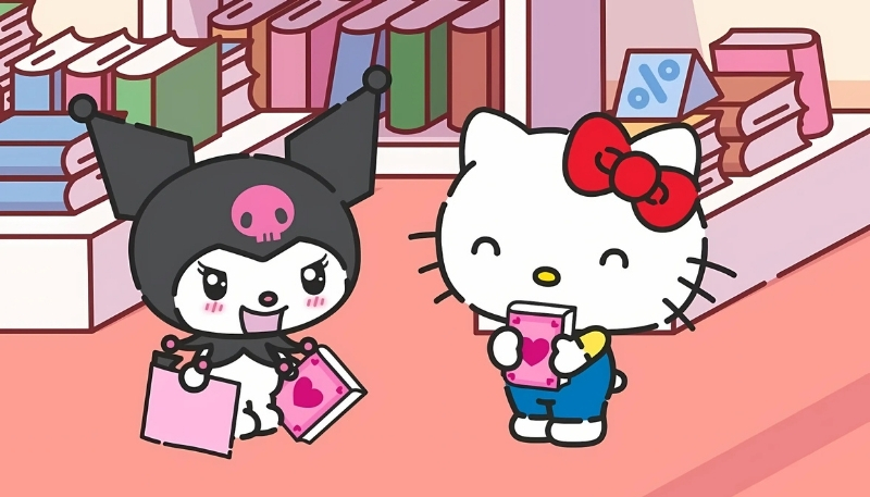 Tải ngay ảnh kuromi và hello kitty cute
