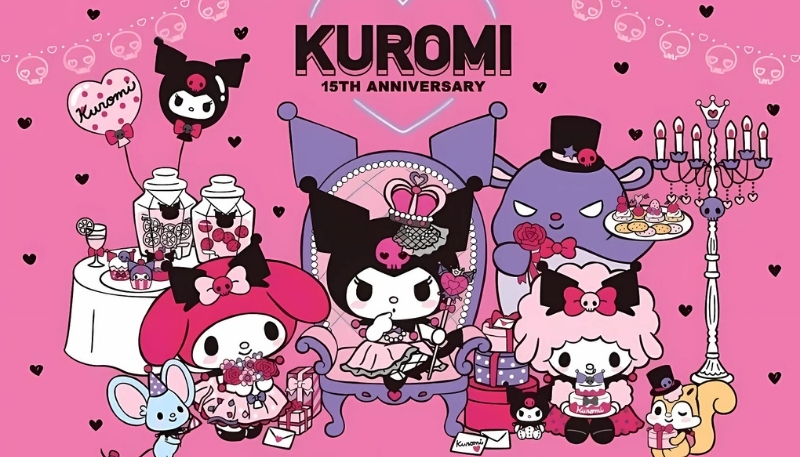 Tải nhanh ảnh kuromi và hello kitty chill