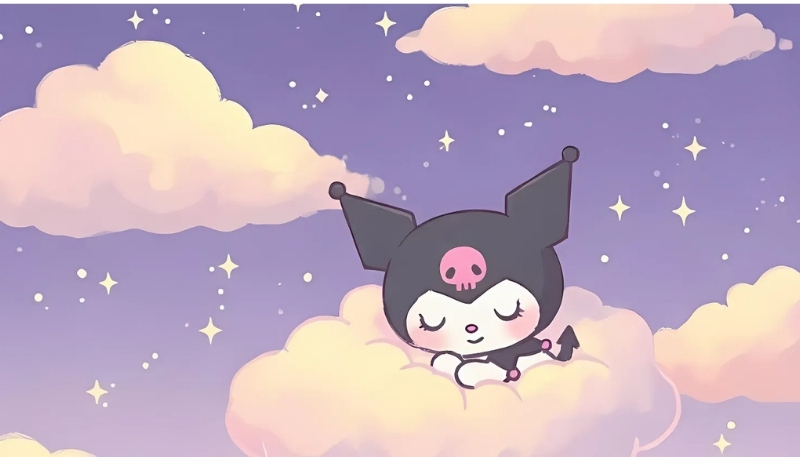 Hình nền kuromi màu tím