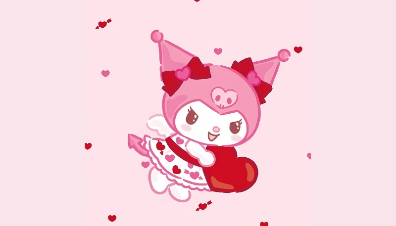 Bộ sưu tập hình kuromi màu hồng dễ thương