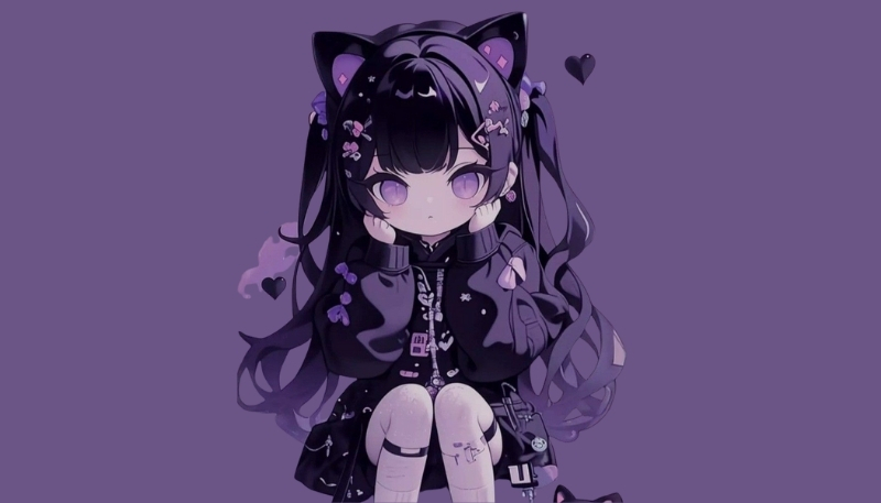 Hình kuromi anime siêu dễ thương