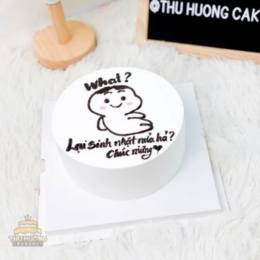Mẫu bánh kem tặng bạn thân lầy lội