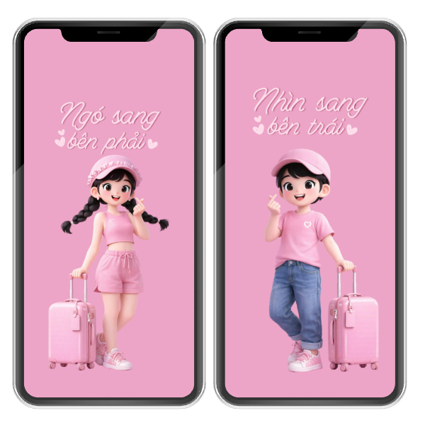 Trọn bộ hình nền cặp đôi dễ thương, ảnh chibi couple lãng mạn được đổi kích thước online, miễn phí