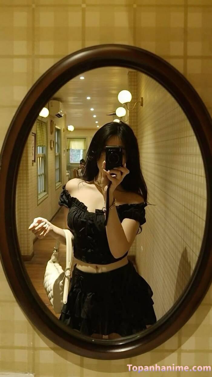 ảnh gái xinh che mặt bằng điện thoại ngầu cute