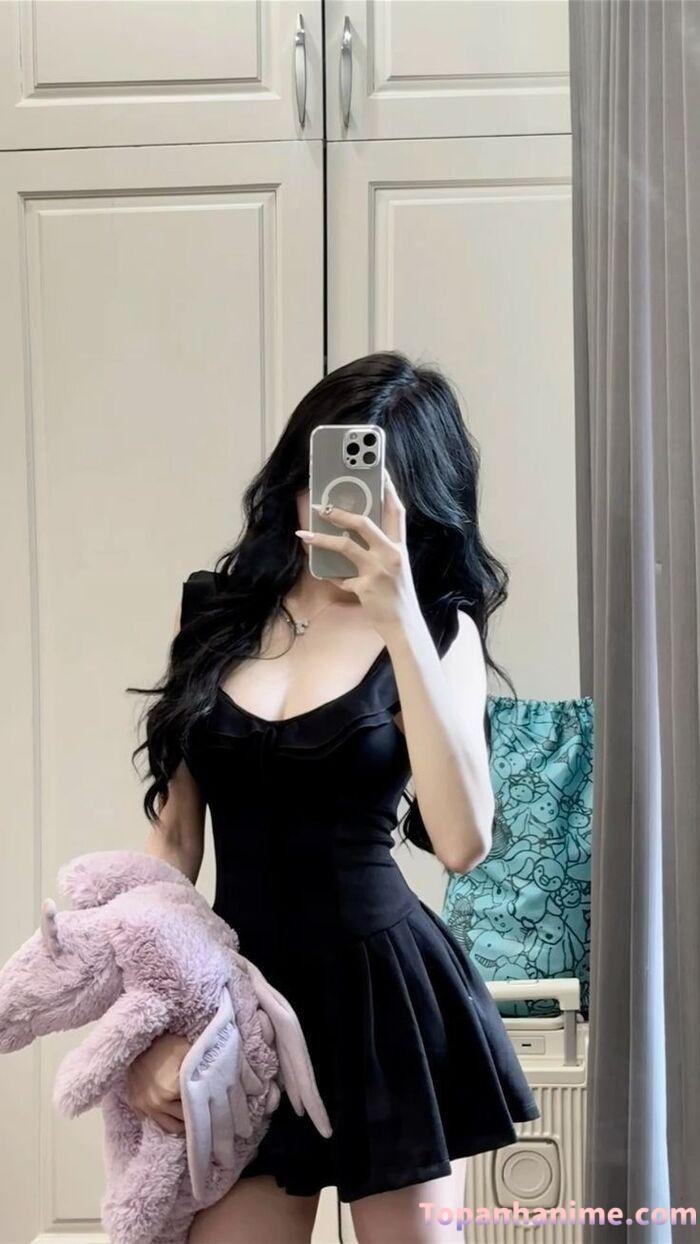 ảnh gái xinh che mặt bằng điện thoại siêu slay