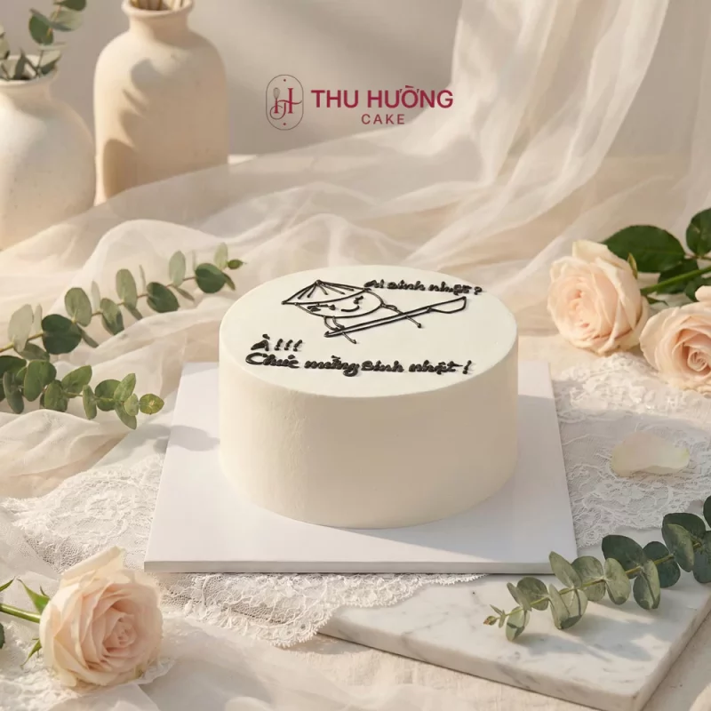 Bánh sinh nhật vẽ hình hài hước