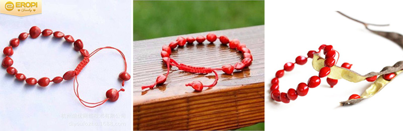Những mẫu vòng hồng đậu dễ thương