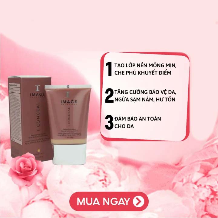 Kem nền che khuyết điểm Image Iconceal Flawless Foundation SPF30 28g