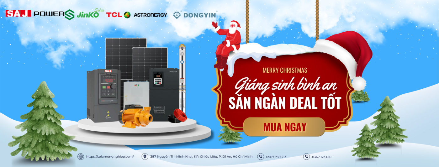 Khuyến Mãi Giáng Sinh 2025: Combo Bơm Năng Lượng Mặt Trời Giảm Ngay 3 Triệu Đồng