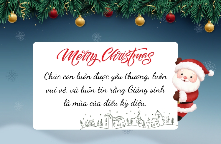Lời chúc Giáng sinh dành cho thầy, cô ngắn gọn, tình cảm