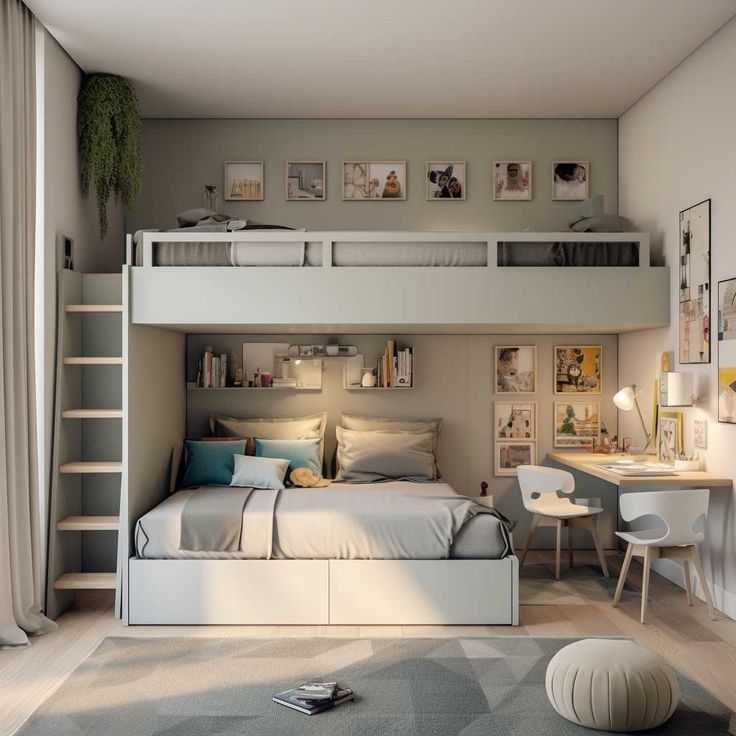 15+ Mẫu Giường Tầng Người Lớn Đẹp, Hiện Đại