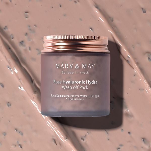 Mặt Nạ Dưỡng Da Chiết Xuất Hoa Hồng Mary & May Rose Hyaluronic Hydra Wash Off Pack