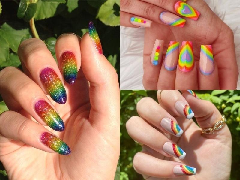 nail cầu vồng móng dài