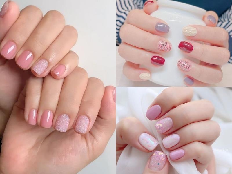 Nail pastel đơn giản