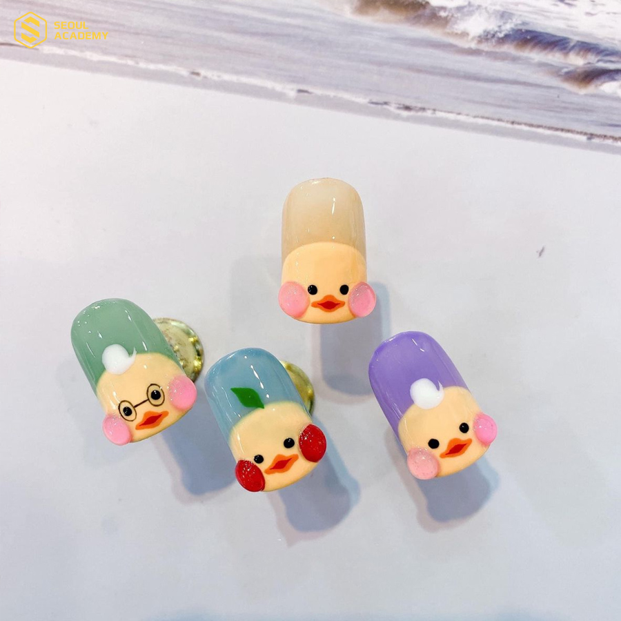 Mẫu nail mèo đắp bột