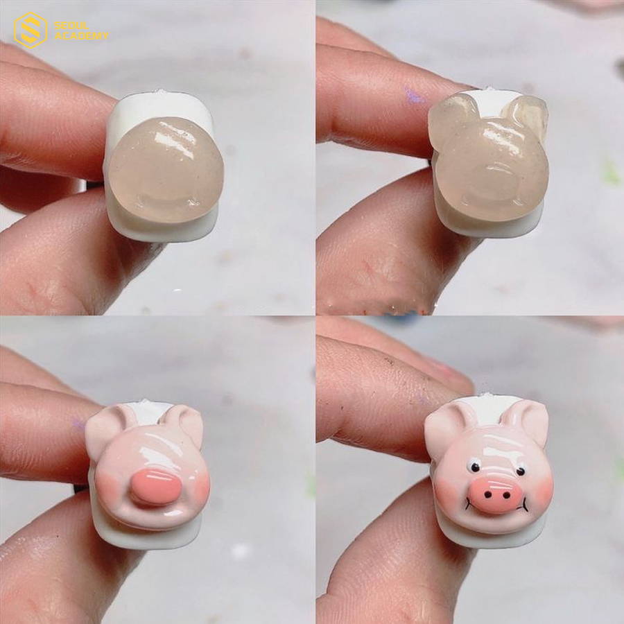 Nail màu hồng thích hợp với mọi cô bé