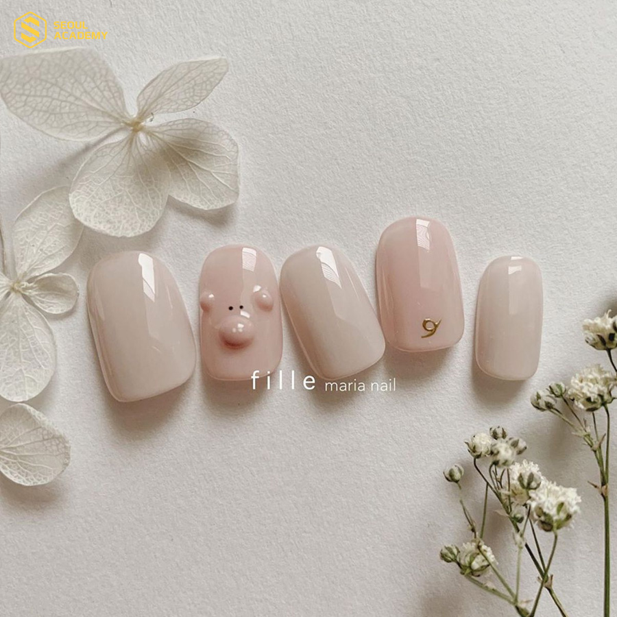 Nail hồng cho bé gái 10 tuổi luôn khiến các bé thích thú