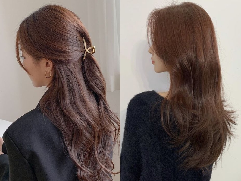 Màu tóc nâu hạt dẻ tự nhiên