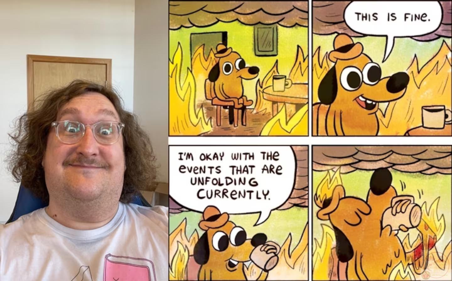KC Green là người vẽ ra this is fine meme