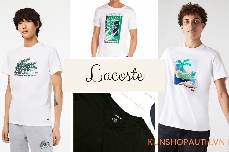 Áo thun tại Lacoste rất được cánh mày râu ưa chuộng