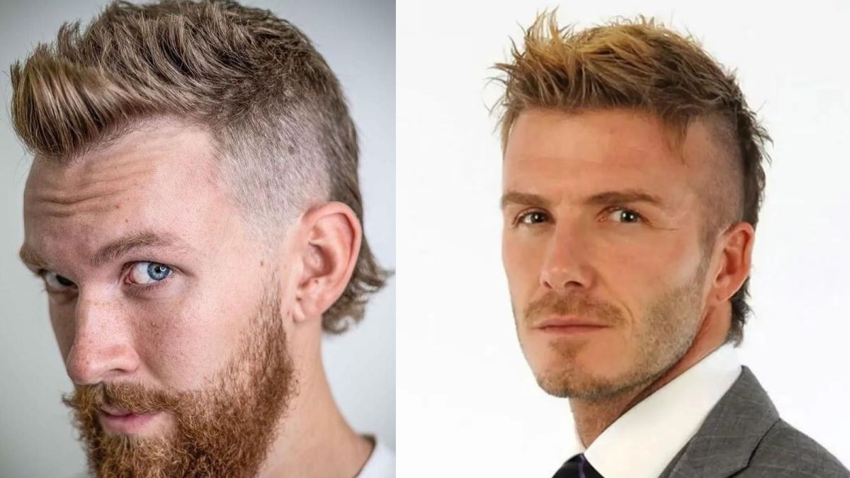 Tóc mullet layer nam kết hợp quiff