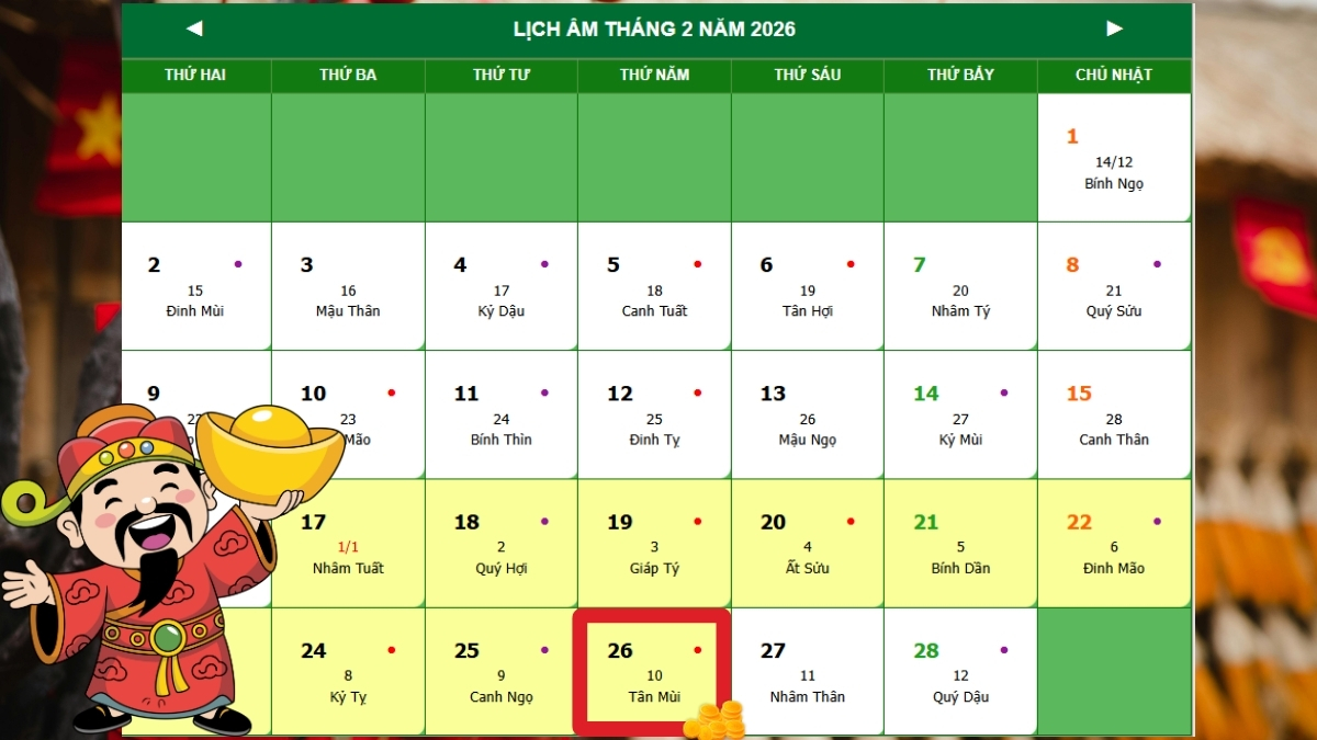 Ngày Thần Tài 2026 là ngày nào?  Ngày Vía Thần Tài nên làm gì
