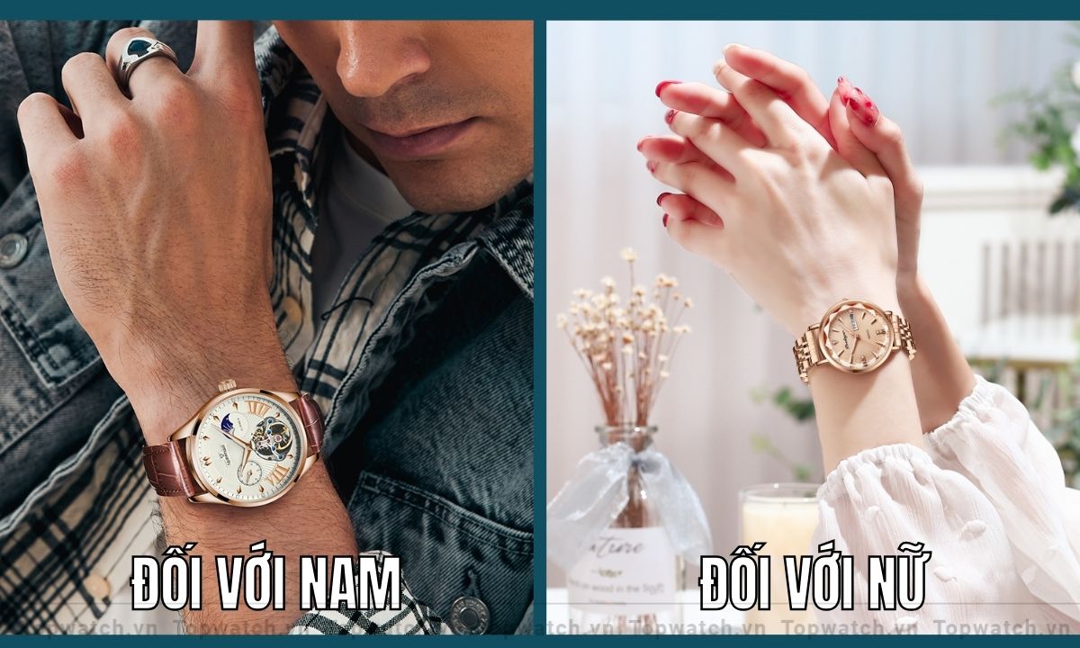 Chọn kích thước mặt đồng hồ cho cổ tay to
