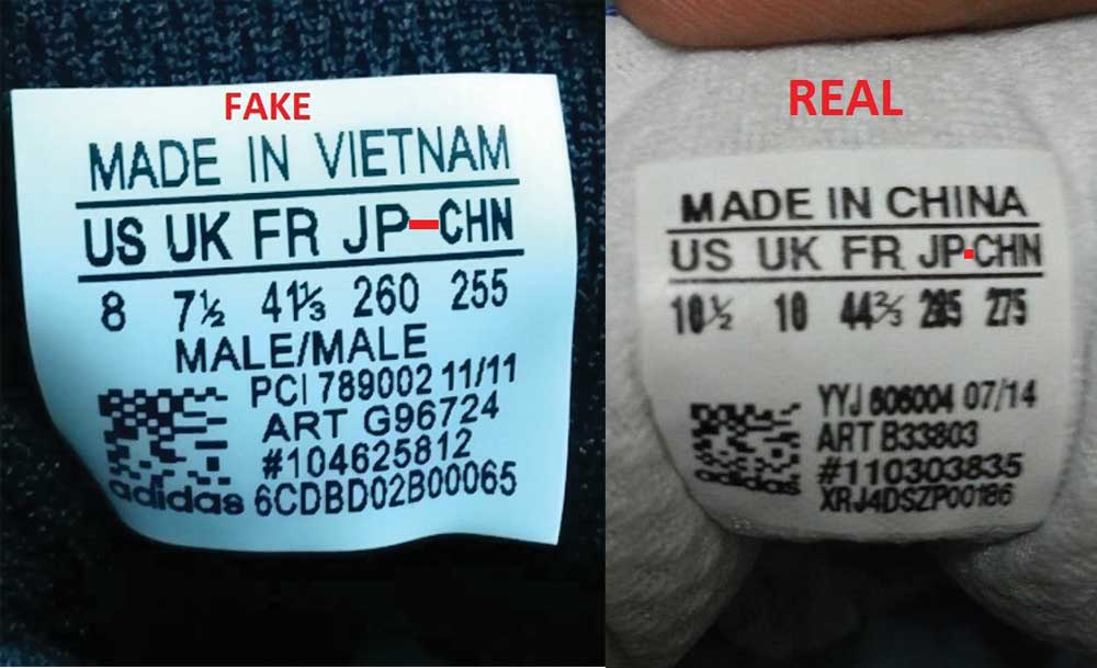làm thế nào để phân biệt giày adidas chính hãng