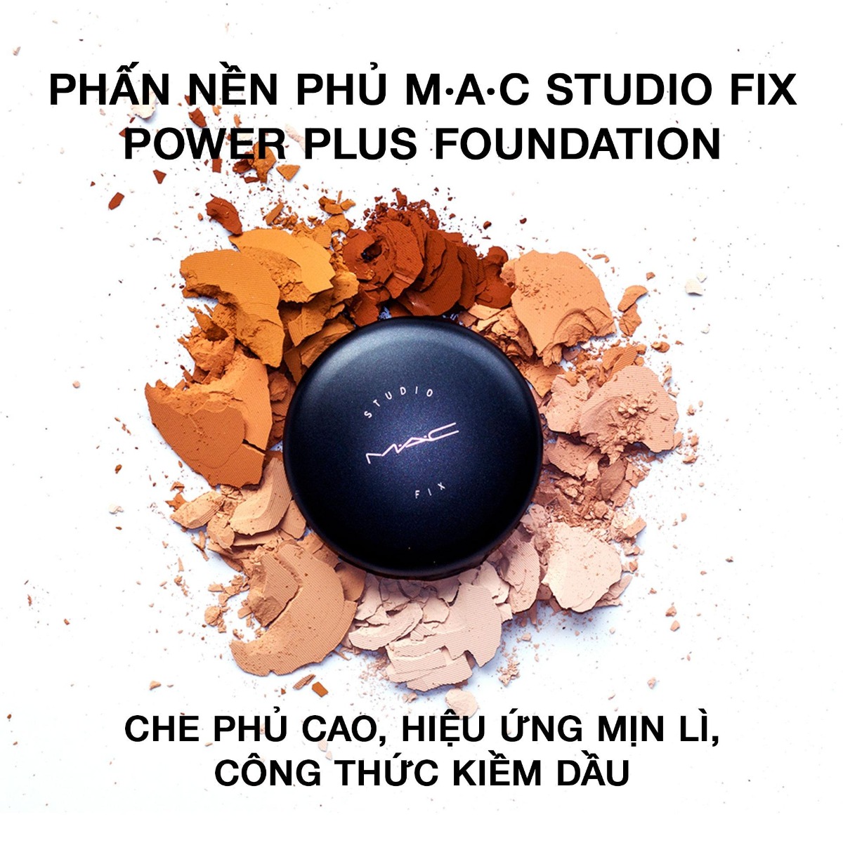 Phấn phủ dạng nén trang điểm MAC Studio Fix Powder Plus Foundation 15g