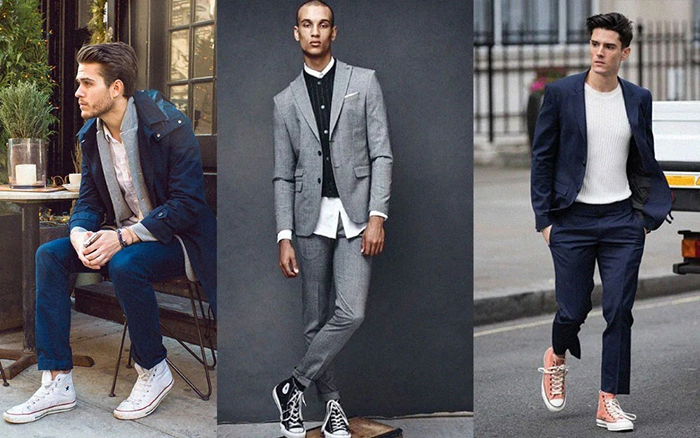 Gợi ý những cách phối đồ với giày Converse cổ cao cho nam