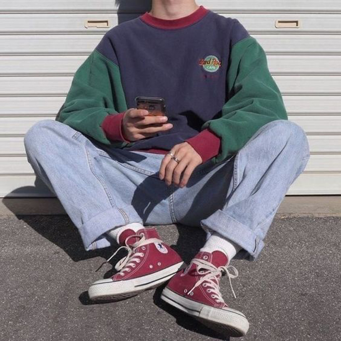 Gợi ý những cách phối đồ với giày Converse cổ cao cho nam