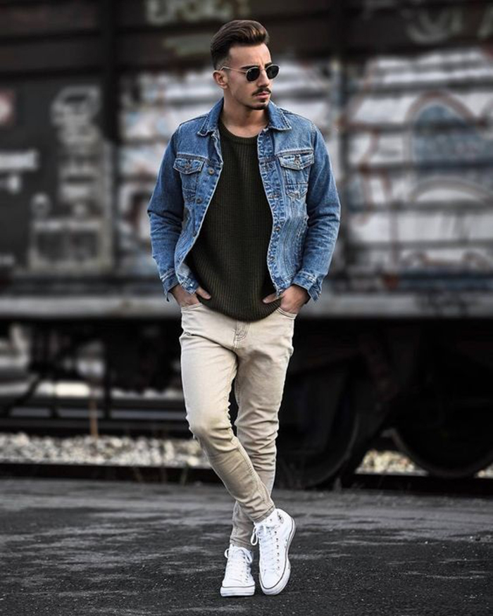 Gợi ý những cách phối đồ với giày Converse cổ cao cho nam